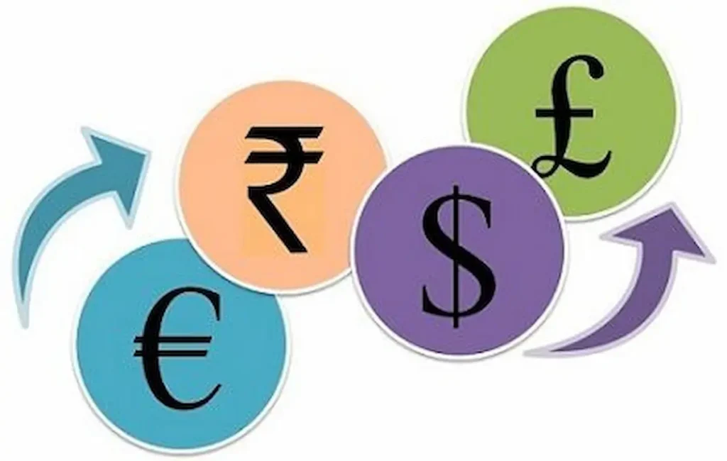 currency symbols of inr, gbp, usd and all showing whiwh one is better for exchange 