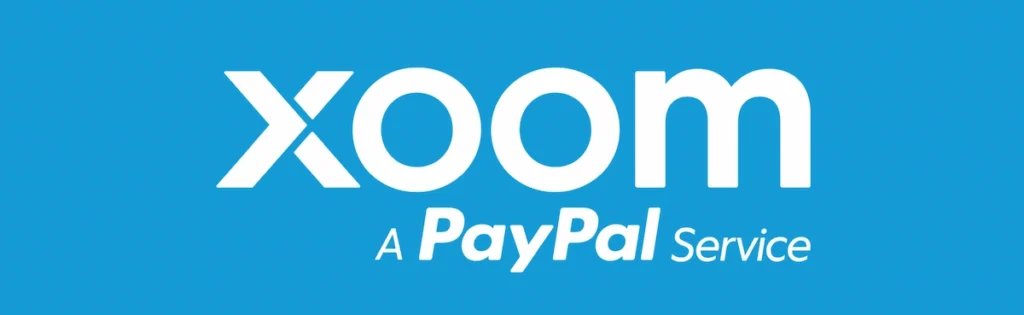 transfer money app xoom logo on blye background 